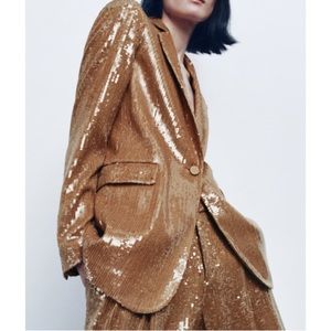 ZARA SEQUINED BLAZER 
LIMITED EDITION